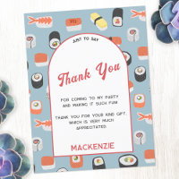 Sushi japonés gracias