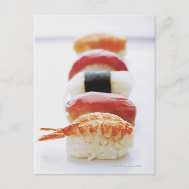 Postal Sushi, Nigiri, primer plano (Anverso)