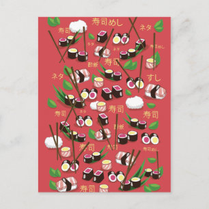 Postal Sushi Rojo