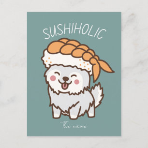 Postal sushiholic, gato sushi