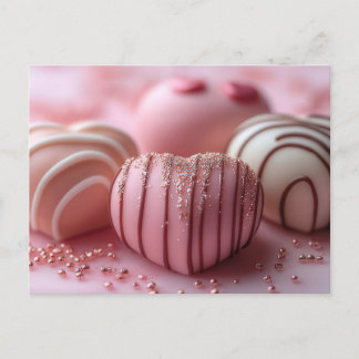 Postal Süße Pralinen aus Schokoladen Valentinstag