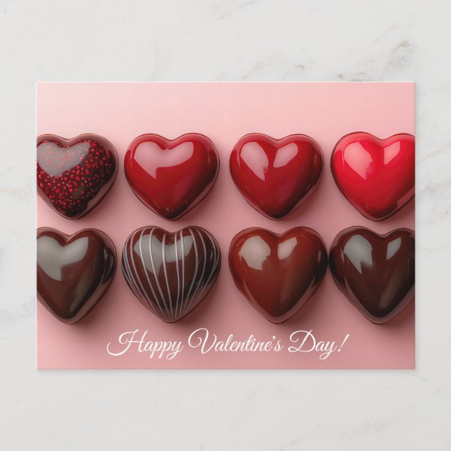 Postal Süße Schokoladen Pralinen Valentinstag (Anverso)