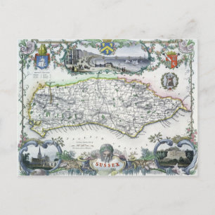 Postal Sussex, grabado por W. Schmollinger