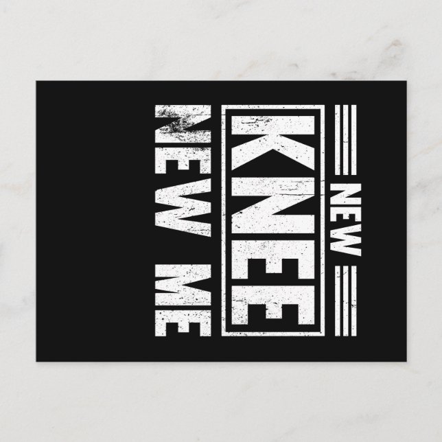 Postal Sustitución de rodilla Nueva rodilla (Anverso)