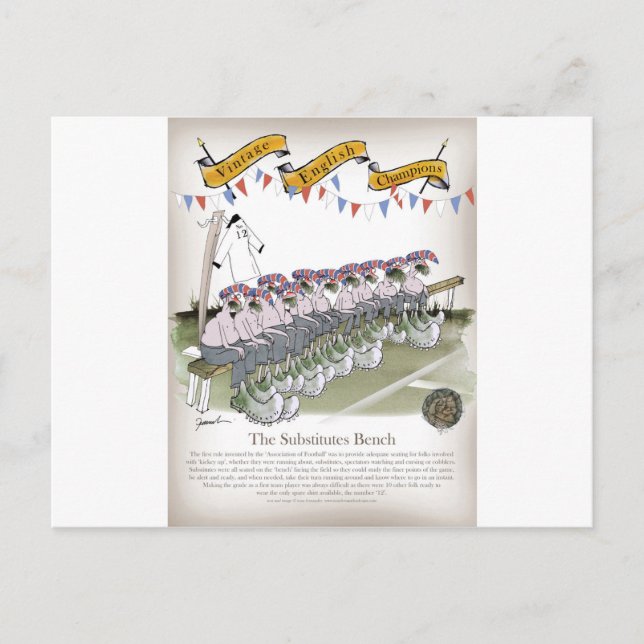 Postal sustitutos en inglés (Anverso)