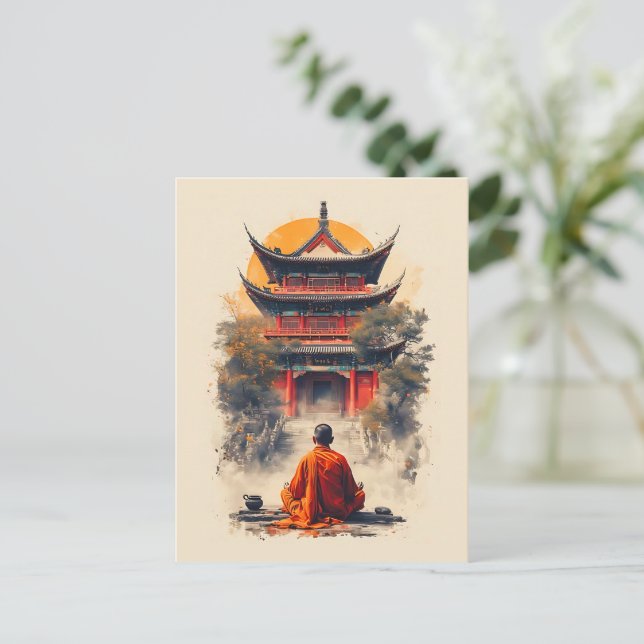 Postal Susurros de la Pagoda (Anverso de pie)