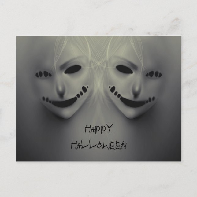 Postal Susurros del mal (Anverso)