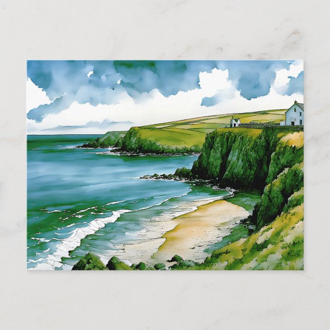 Postal Susurros del mar Celta (Anverso)