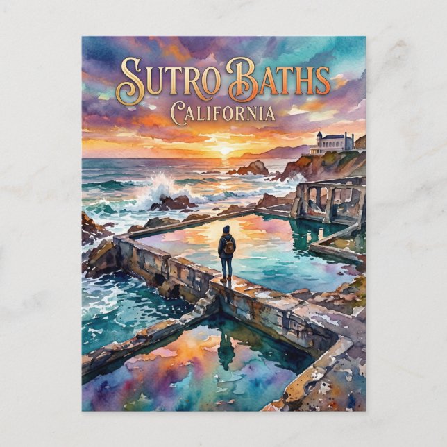 Postal Sutro Baths California (Anverso)