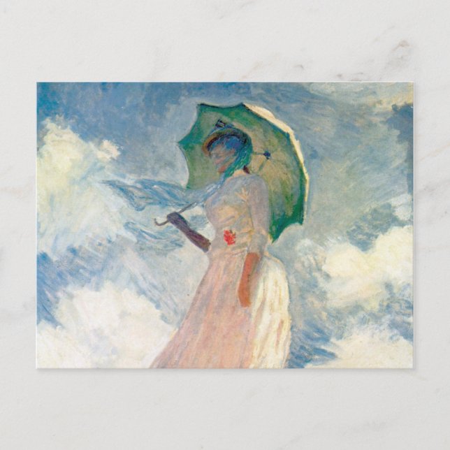 Postal Suzanne Hoschedé, hija de Hoschedé, segunda esposa (Anverso)