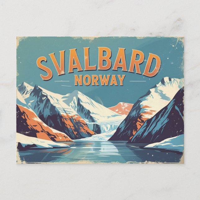 Postal Svalbard Retro Congelado (Anverso)