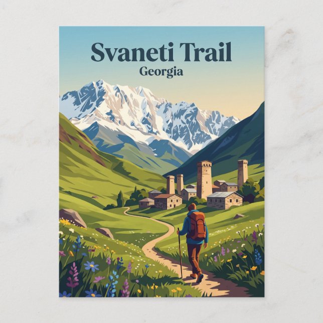 Postal Svaneti Trail Georgia (Anverso)