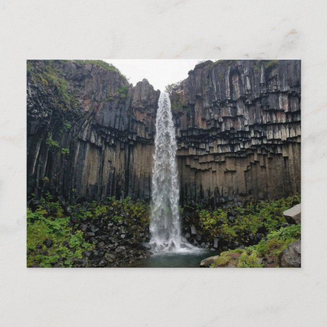Postal Svartifoss (Islandia) (Anverso)