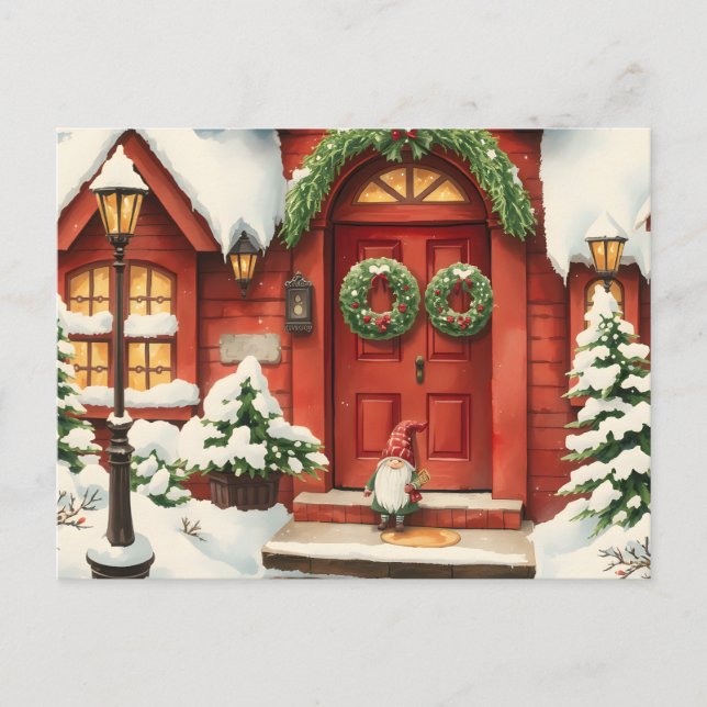 Postal Svensk tomte. Jul kort (Anverso)