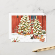 Svensk tomte. Jul kort