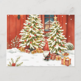 Postal Svensk tomte. Jul kort