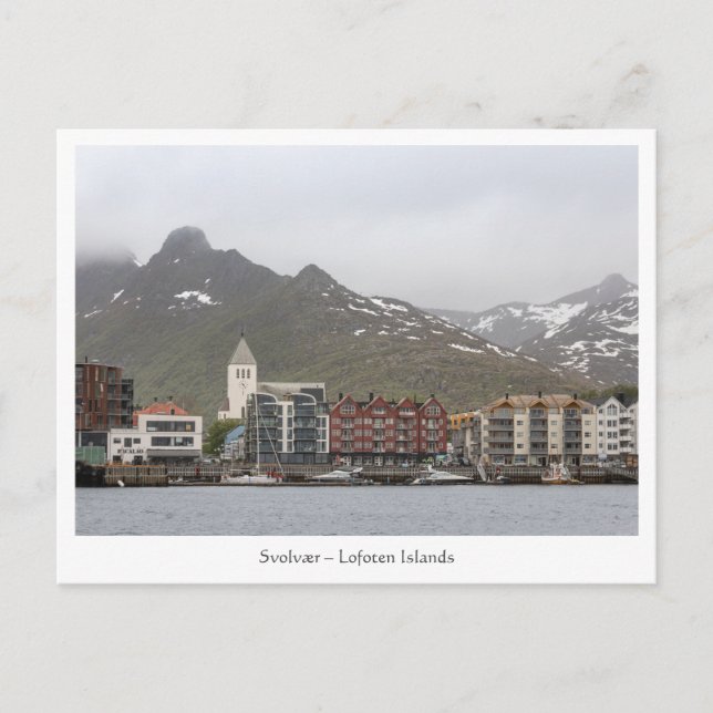 Postal Svolvaer Islas Lofoten (Anverso)