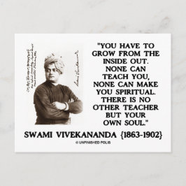 Postal Swami Vivekananda crece desde adentro hacia afuera