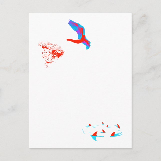 Postal swan buceo (Anverso)