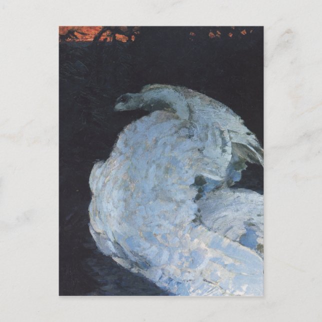 Postal Swan de Mikhail Vrubel (Anverso)