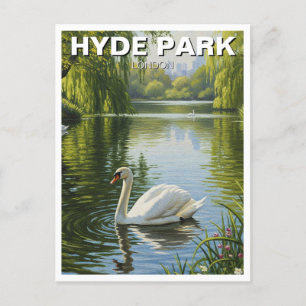Postal Swan en Hyde Park Londres Reino Unido Travel
