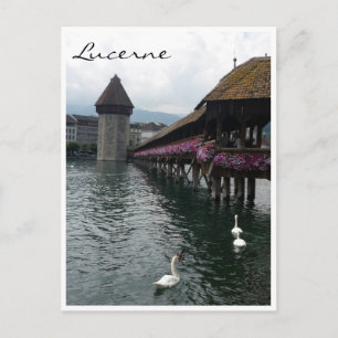 Postal swans de puente de capilla