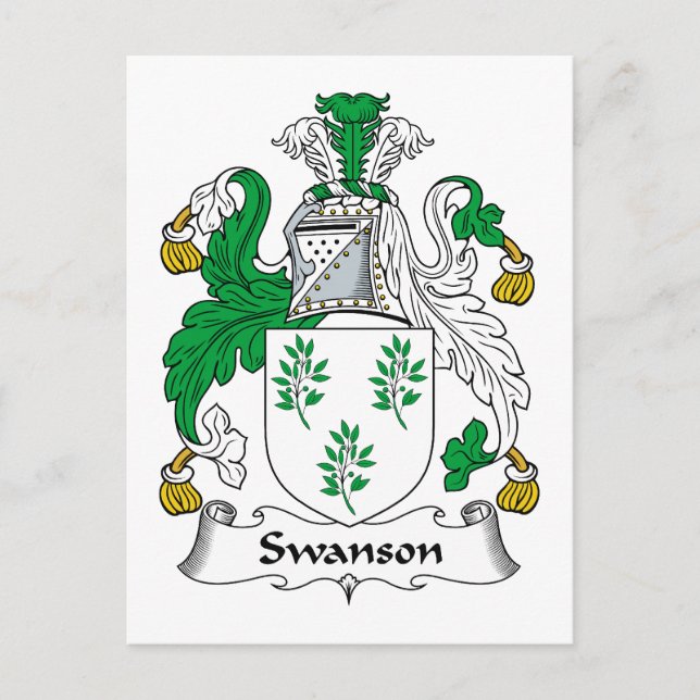 Postal Swanson Family Crest (Anverso)