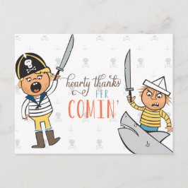 Postal Swashbuckler Gracias Postcard