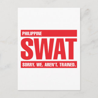 Postal SWAT filipino - rojo
