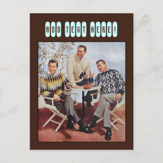 Postal Sweater boys de los años 50