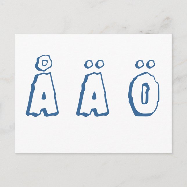 Postal Swedish letters (Anverso)