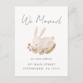 Postal Sweet Bunny Change of Address Moving