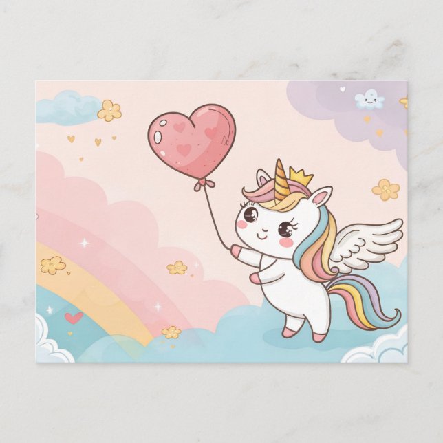 Postal Sweet Dreams Unicorn (Anverso)