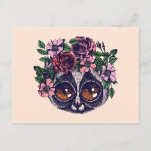 Postal Sweet Floral Lemur