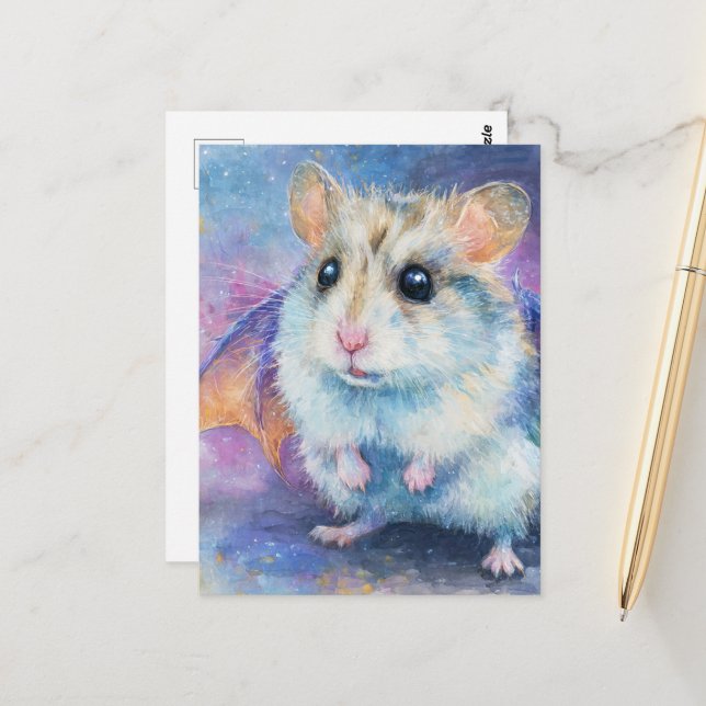 Postal Sweet Hamster Dragon (Anverso/Reverso In Situ)