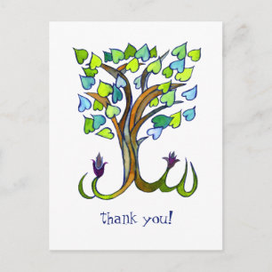 Postal Sweet Heart Tree GRACIAS PERSONALIZADO
