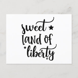 Postal Sweet land of liberty