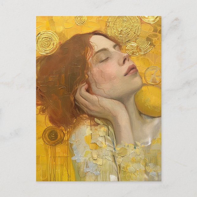 Postal Sweet Lemon Dreams Klimt Style (Anverso)