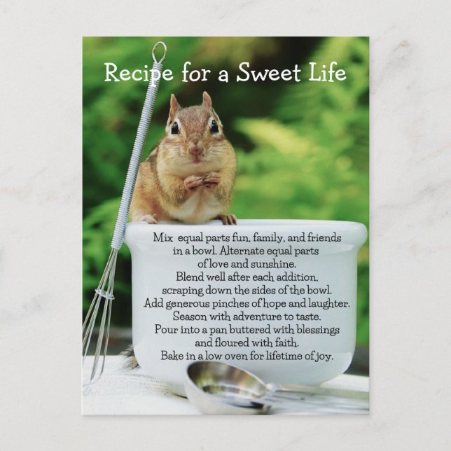 Postal Sweet Life Little Chipmunk (Anverso)