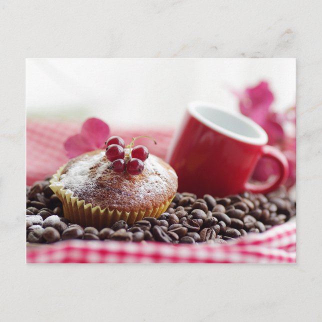 Postal Sweet Muffin und feiner Kaffee (Anverso)