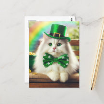 Sweet St Patricks Day Cute Cat