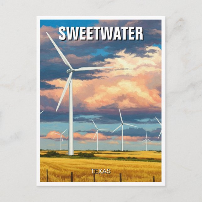 Postal Sweet Water Texas Travel (Anverso)