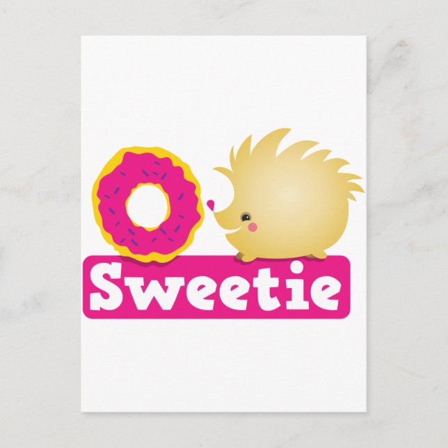 Postal sweetie HEDGEHOG (Anverso)