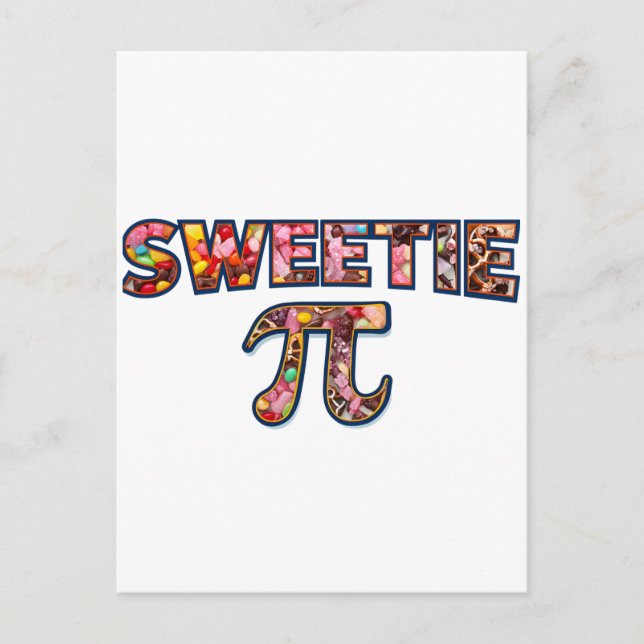 Postal Sweetie Pi (relleno de esmaltes) (Anverso)