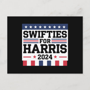 Postal Swifties por Kamala Harris 2024 Apoyo al Voto
