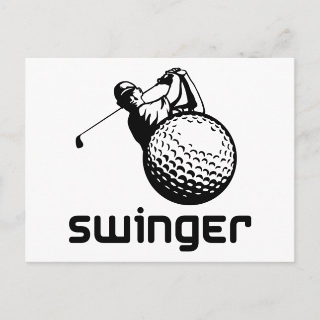 Postal Swinger de golf (Anverso)