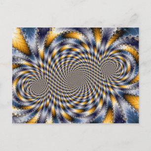 Postal Swirl Fractal 2 - Postcard Fractal
