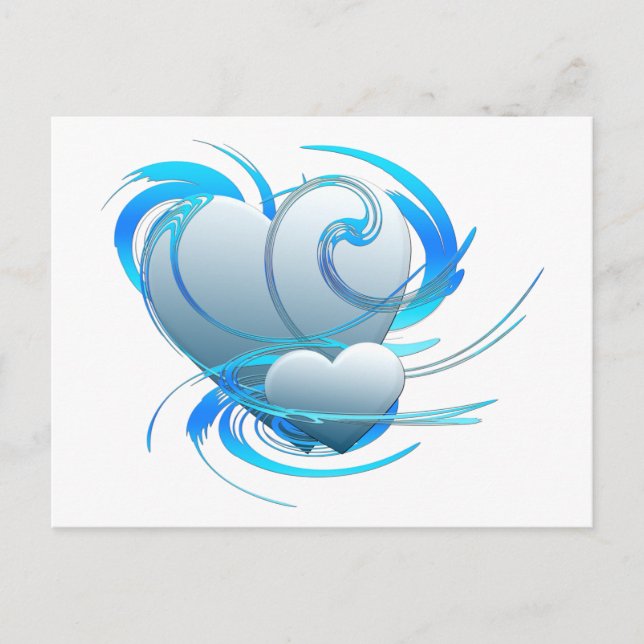Postal Swirl Hearts (Anverso)