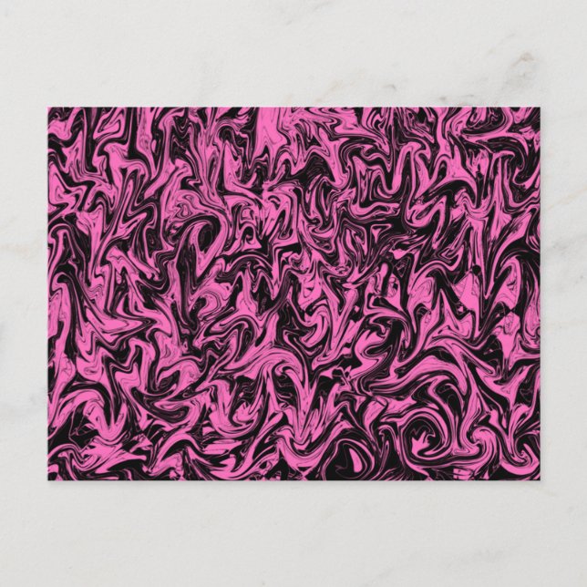 Postal Swirl negro y violeta (Anverso)