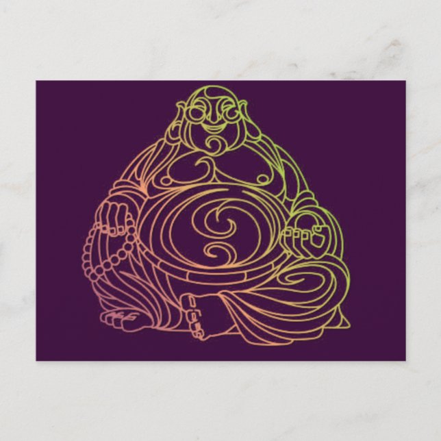 Postal Swirly Buddha (Anverso)